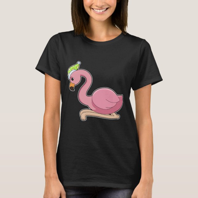 Camiseta Flamingo Sleeping Nith (Anverso)