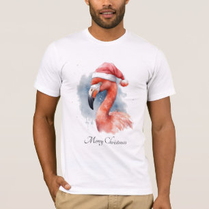 Camiseta Flamingo Snowbird de Santa, personalizado