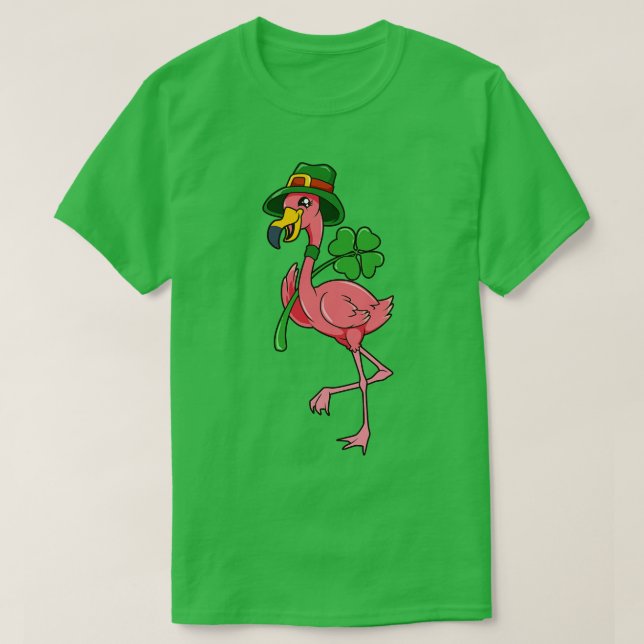 Camiseta Flamingo St Patricks Flamingo (Diseño del anverso)