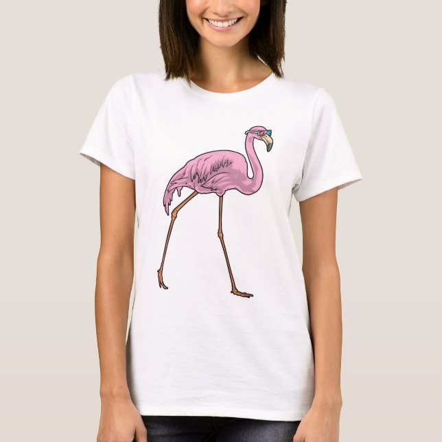 Camiseta Flamingo Sunglasses (Anverso)