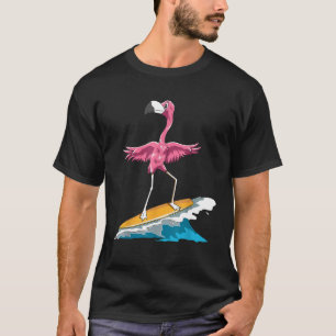 Camiseta Flamingo Surf Flamingo Surf Flamingo Surfboard