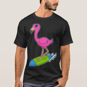 Camiseta Flamingo Surfer Surfboard