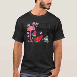 Camiseta Flamingo Sweet Summer Time I Love Summer Beach Vac