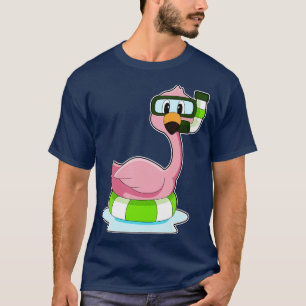 Camiseta Flamingo Swimming Lifebuoy