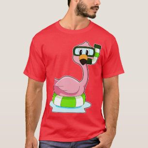Camiseta Flamingo Swimming Lifebuoy