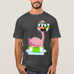 Camiseta Flamingo Swimming Lifebuoy