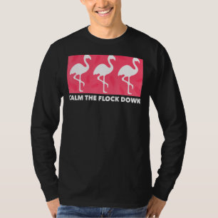 Camiseta Flamingo Tranquiliza El Verano De Aves Rosa