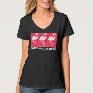 Camiseta Flamingo Tranquiliza El Verano De Aves Rosa