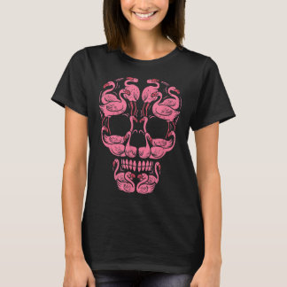 Camiseta Flamingo Tropical Rosa Flamingo Cance de la mecha