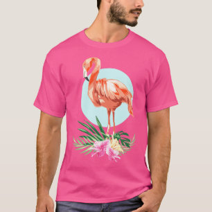 Camiseta Flamingo Tropical Sale Ave Exótica