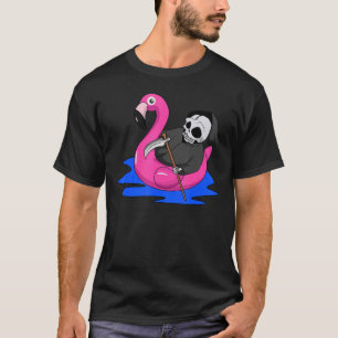 Camiseta Flamingo Verano Grim Reparador Ángel De La Muerte