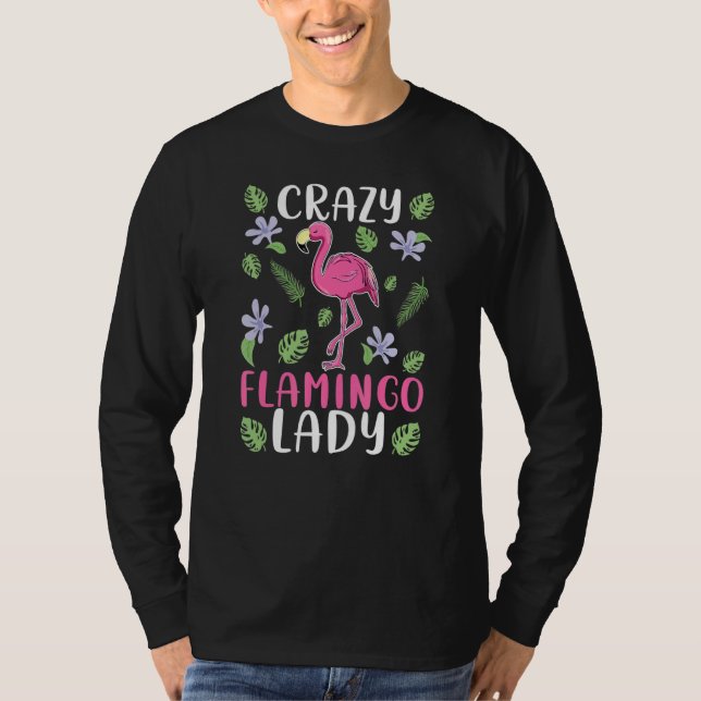 Camiseta Flamingo Women Crazy Flamingo Lady (Anverso)