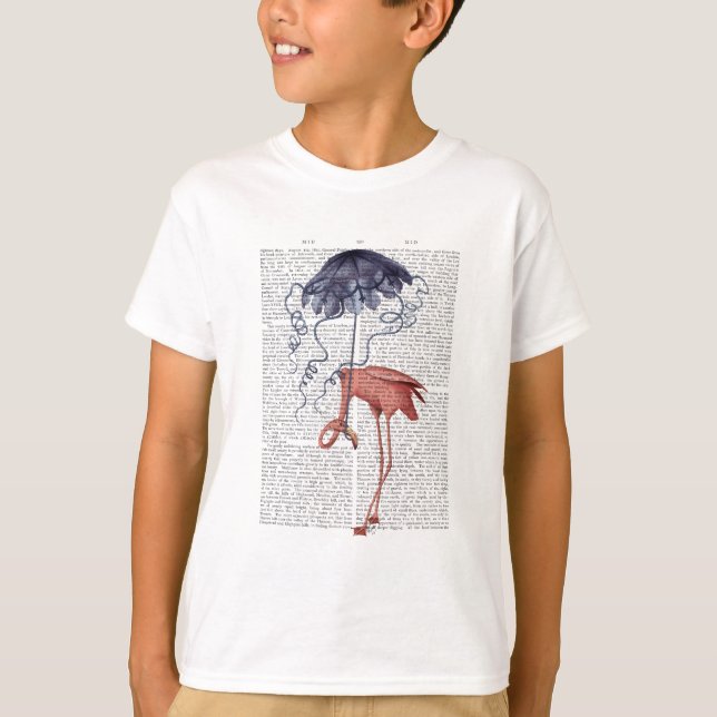 Camiseta Flamingo y Parasol (Anverso)