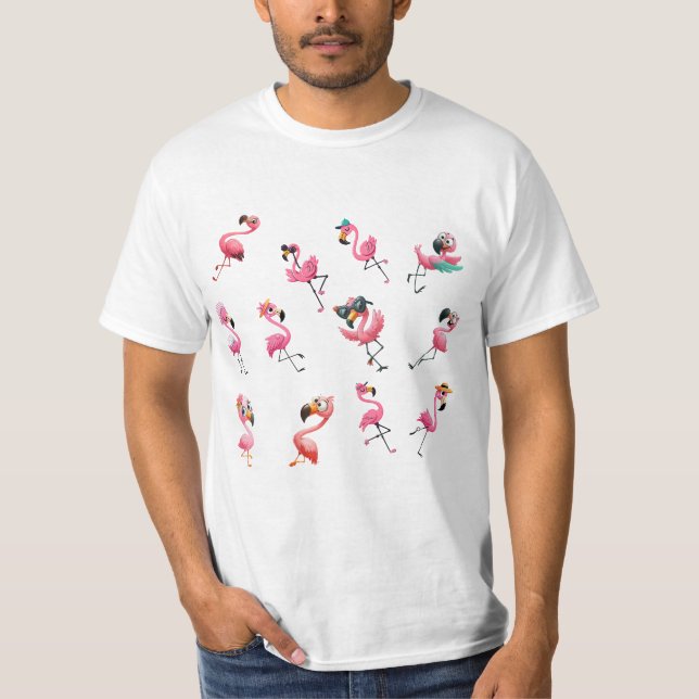 Camiseta Flamingos (Anverso)