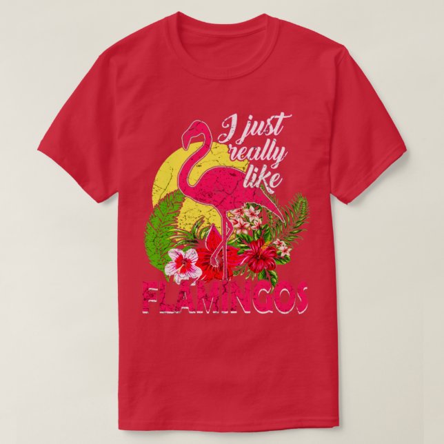 Camiseta Flamingos (Diseño del anverso)