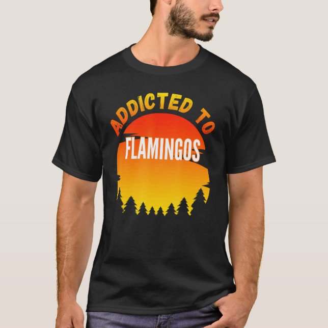 Camiseta Flamingos Adictos A Los Flamingos (Anverso)