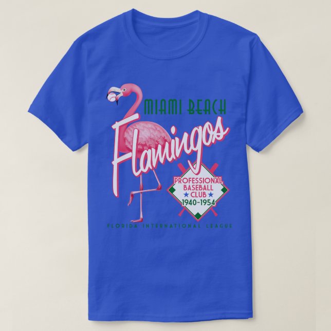 Camiseta Flamingos de Miami Beach (Diseño del anverso)