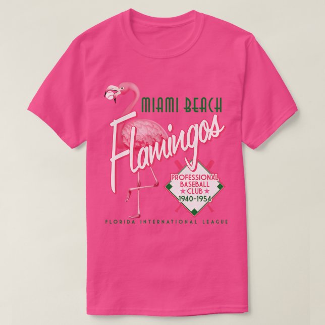 Camiseta Flamingos de Miami Beach (Diseño del anverso)