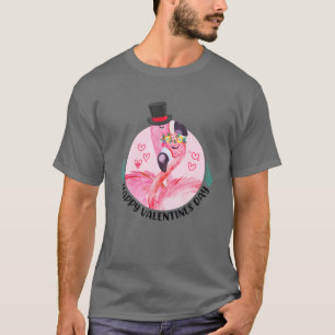 Camiseta Flamingos del Día de San Valentín 2022 con flame