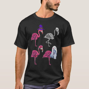 Camiseta Flamingos espeluznantes Flamingo Pink Flamingo Hal