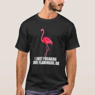 Camiseta Flamingos   I Love Flamingos