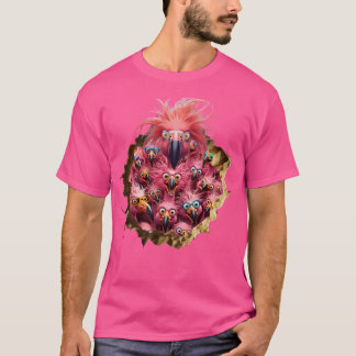 Camiseta Flamingos rosados Locos y Graciosos!