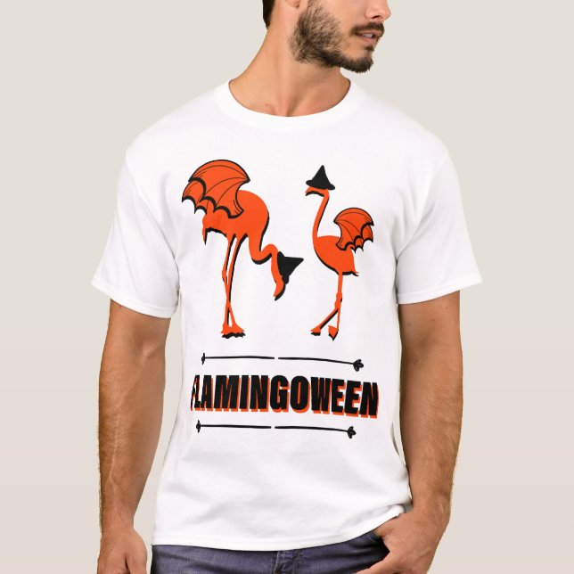 Camiseta Flamingoween - Halloween (Anverso)