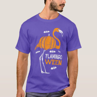 Camiseta Flamingoween Trick O Tratamiento De Aves Que Atrav