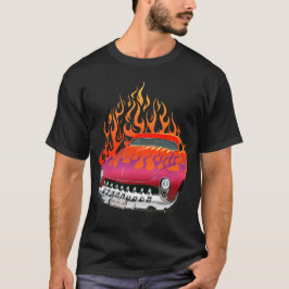 Camiseta flamme voiture americaine hot rod muscle car vinta