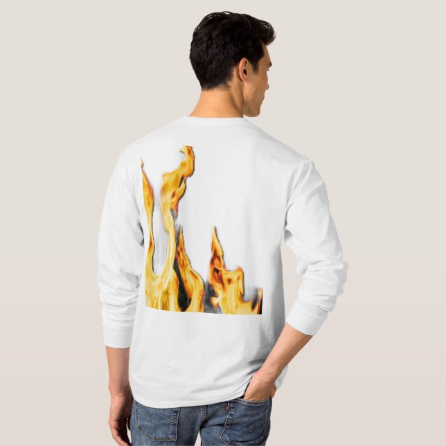 Camiseta Flammen – Flamme – Flame – Flames – Feuer – Fire T (Reverso completo)