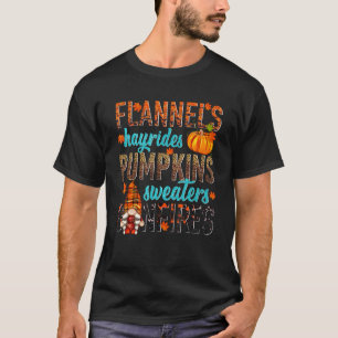 Camiseta Flaneles Hayrides Calabazas Dulces Fogatas Spice