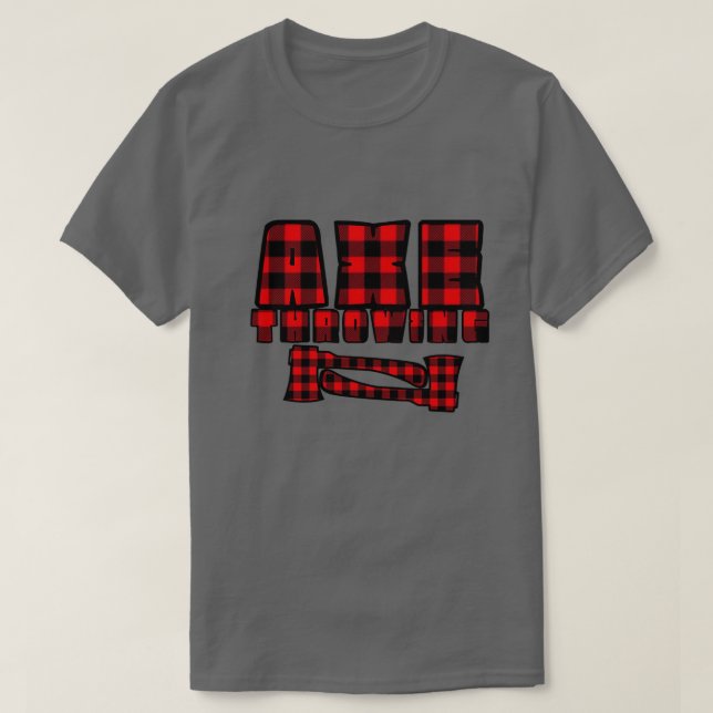 Camiseta Flannel Ax Throwing (Diseño del anverso)