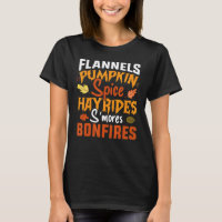 Flannel Calabaza Spice Hayrides Las hogueras caen 