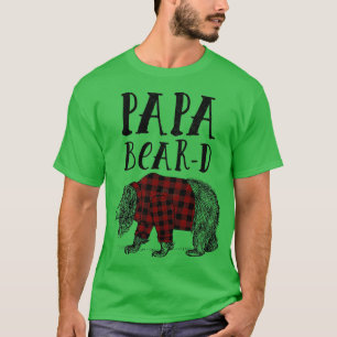 Camiseta Flannel Papa Bear Bebe 1