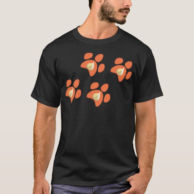 Camiseta Flareon Pawprints (Anverso)