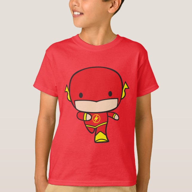 Camiseta Flash Chibi De Dos Partes (Anverso)