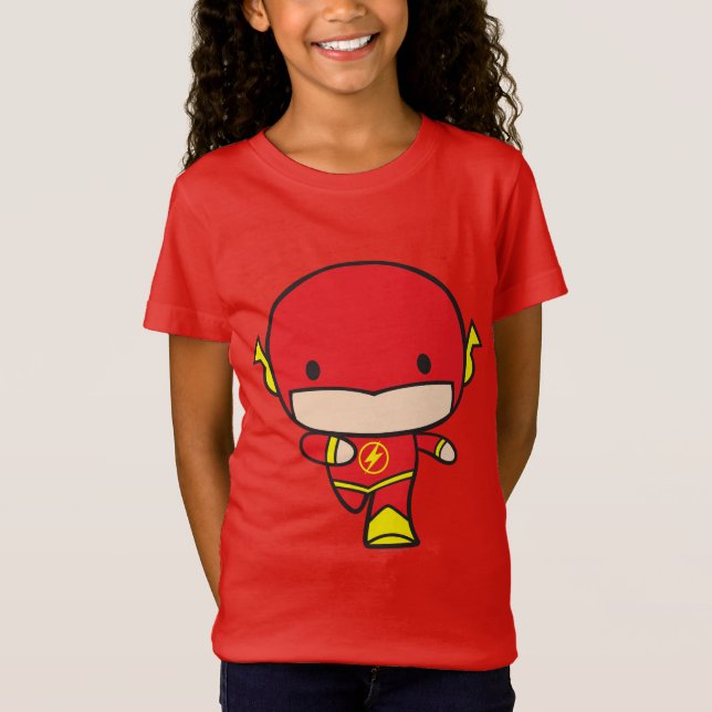 Camiseta Flash Chibi De Dos Partes (Anverso)
