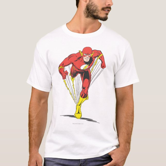 Camiseta Flash corre hacia delante (Anverso)