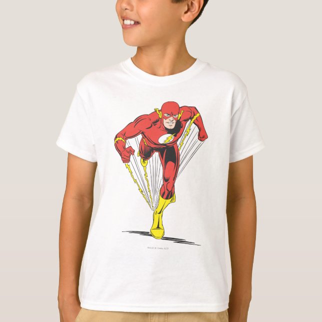Camiseta Flash corre hacia delante (Anverso)