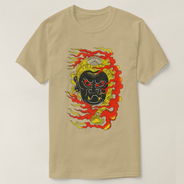 Camiseta Flash de diseño de tatuajes de Fudo Myoo (Diseño del anverso)