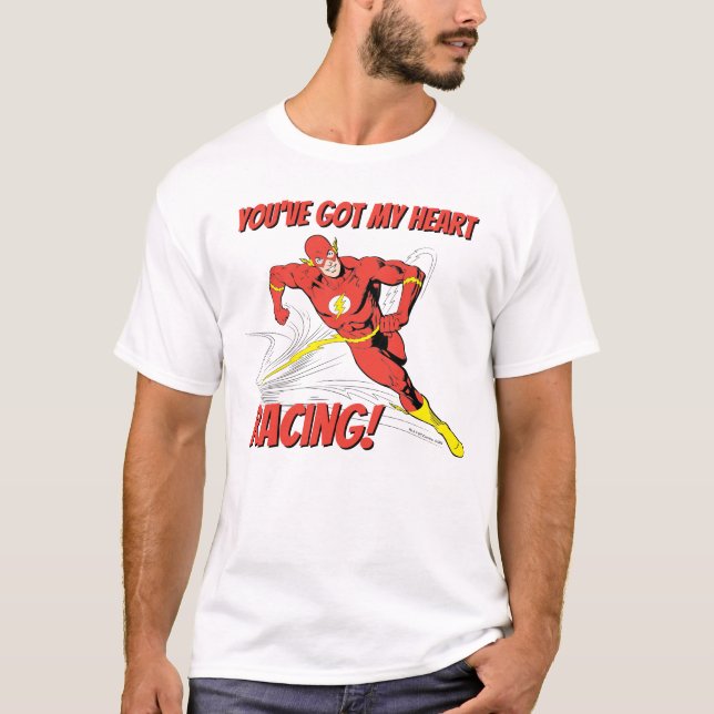 Camiseta Flash - Tienes mi Carreras de corazón Valentine (Anverso)