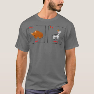 Camiseta Flashcards de animales de alfabeto