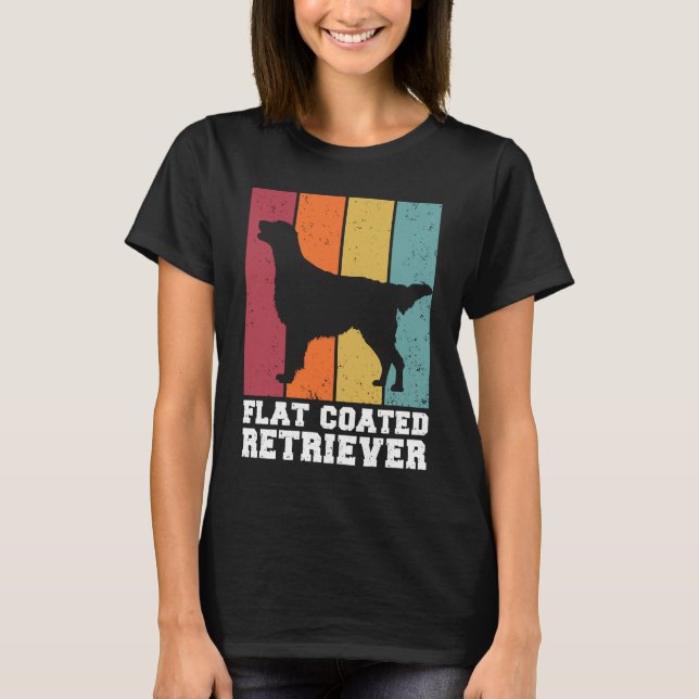 Camiseta Flat Coated Retriever Vintage  2 (Anverso)