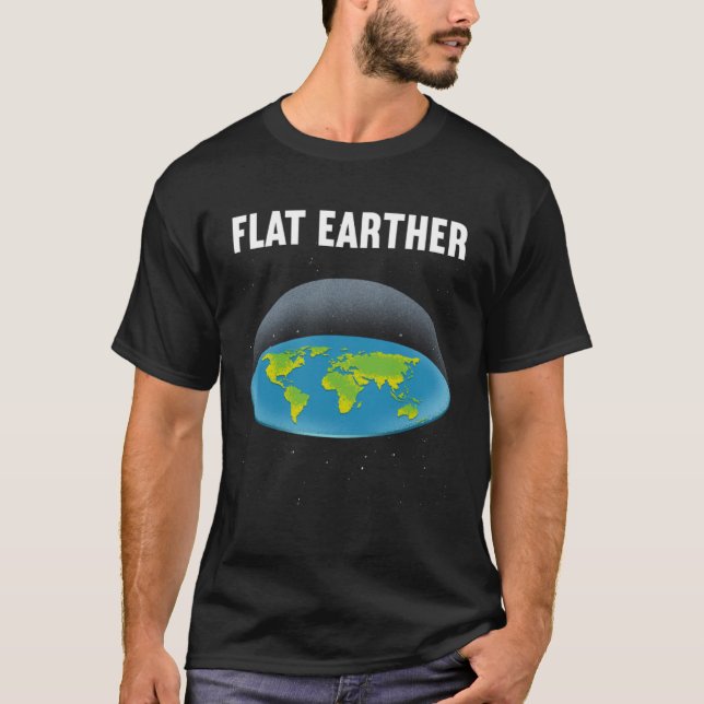 Camiseta Flat Earther Flat Earth Map Conspiracy (Anverso)
