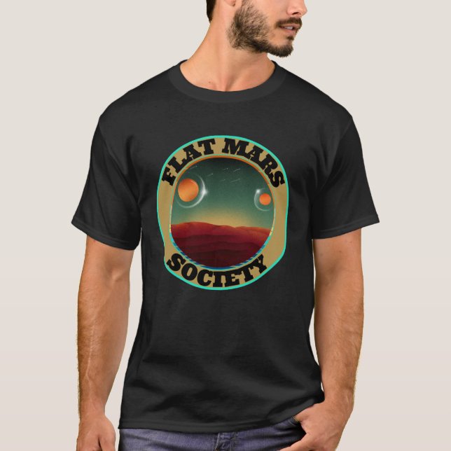 Camiseta Flat Mars Society (Anverso)