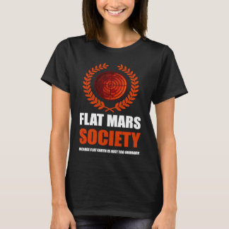 Camiseta Flat Mars Society Theory