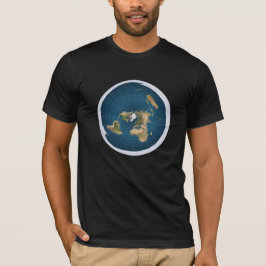 Camiseta #FlatEarth - tierra plana gráfica