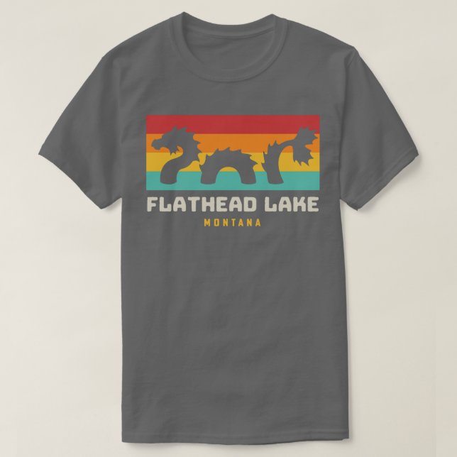Camiseta Flathead Lake Monster Montana Folklore (Diseño del anverso)