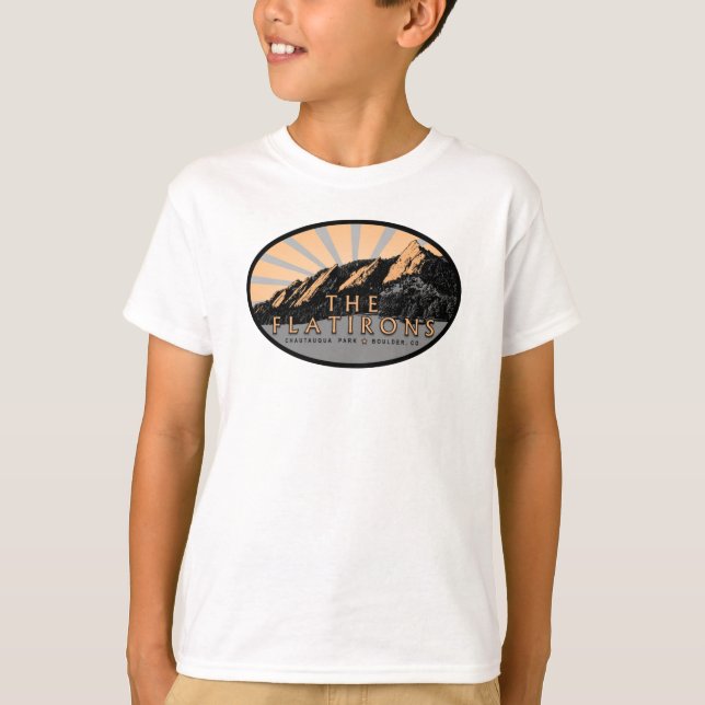 Camiseta Flatirons, Chautauqua Park, Boulder CO T-Shirt (Anverso)