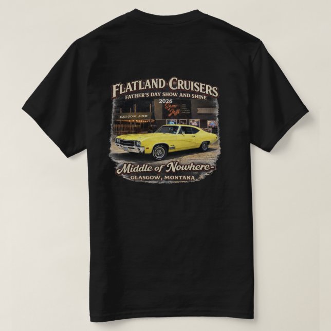 Camiseta Flatland Cruisers Father’s Day Show & Shine T-Shir (Reverso del diseño)